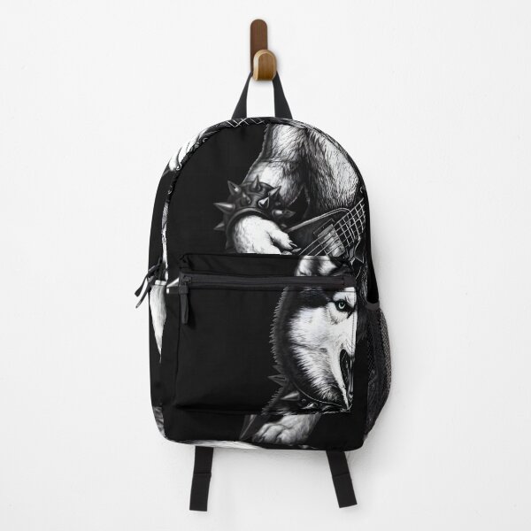 Item preview, Rock Husky Guitarist — Fierce Metal Dog on Drums designed and sold by Natsey.