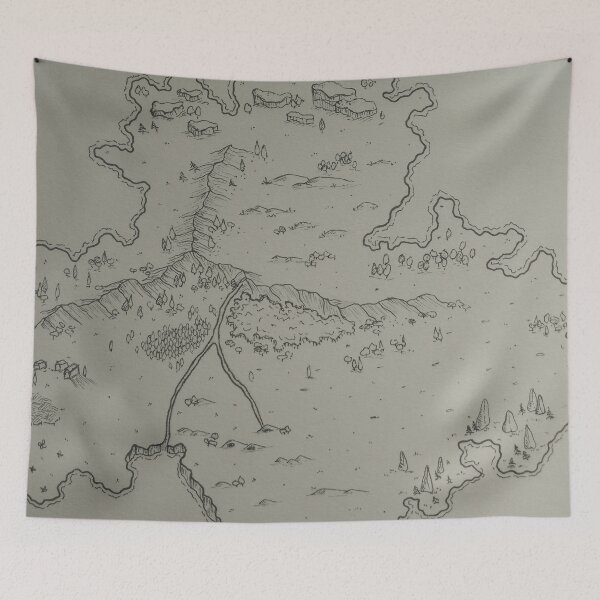 Item preview, Fantasy Map designed and sold by RoseGrayInk.