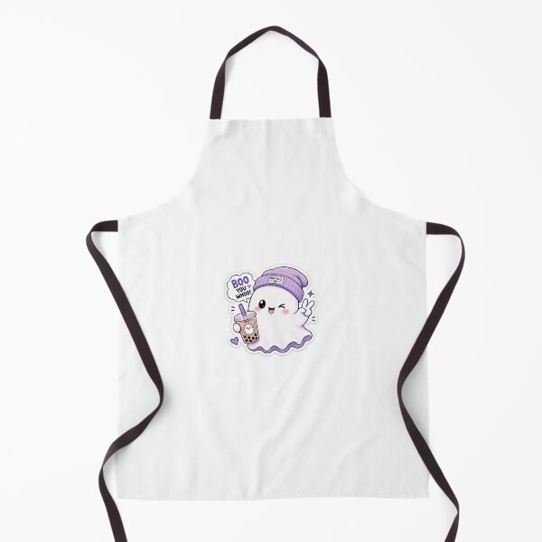Item preview, Boo You Whoo Cute Ghost Bubble Tea Sticker designed and sold by graphixlab09.