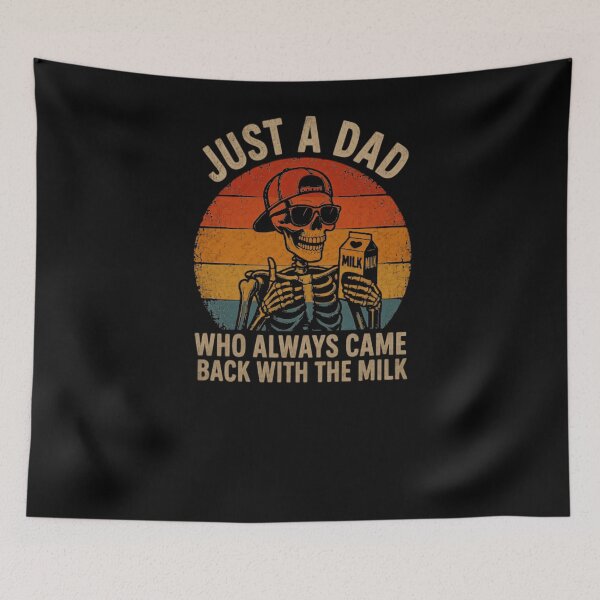 Item preview, Just A Dad Who Always Came Back With The Milk Father Fatherhood Humor Funny Parenting designed and sold by RetroMini2026.