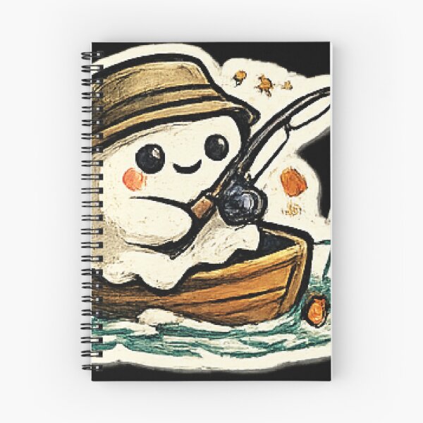 Item preview, Cute Ghost Fishing Adventure designed and sold by ubeyeart.