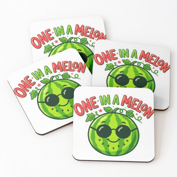 Item preview, One in a Melon Cool Watermelon Sunglasses – Funny Fruit Pun Summer Art | Watermelon Lover Gift designed and sold by irfanshikh.