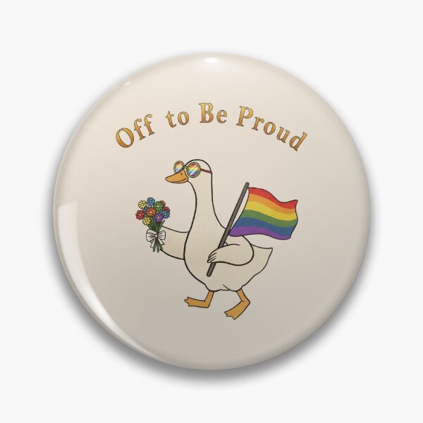 Item preview, Pride Goose LGBT Rainbow, Off To Be Proud, Gay Pride, Lesbian LGBTQ, Funny Goose designed and sold by toongstudio.