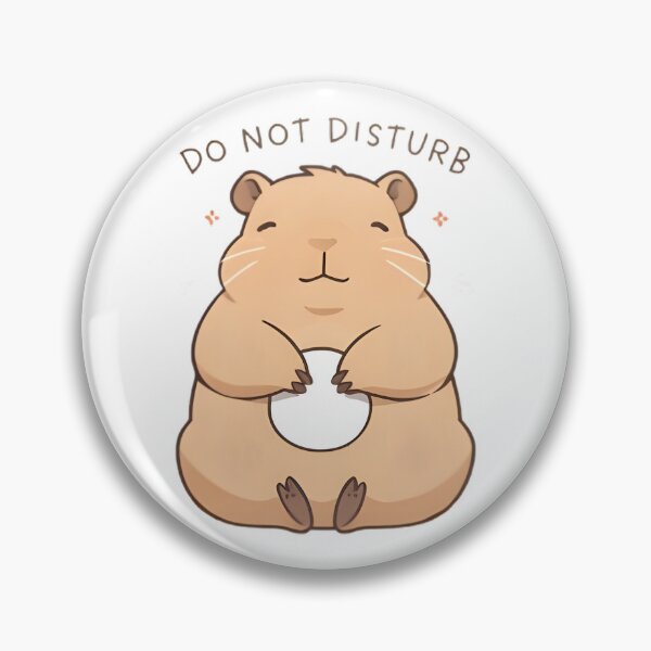 Item preview, Do Not Disturb Capybara — Unavailable Kawaii Sticker designed and sold by tommysworks.