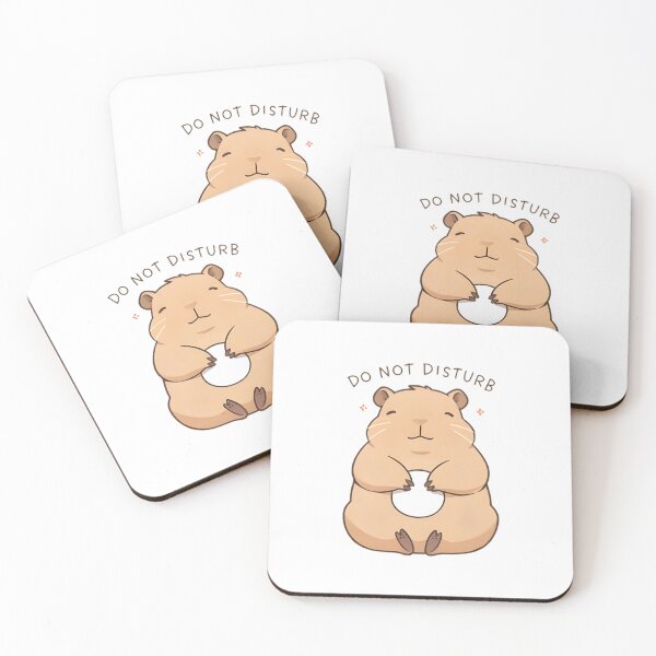 Item preview, Do Not Disturb Capybara — Unavailable Kawaii Sticker designed and sold by tommysworks.