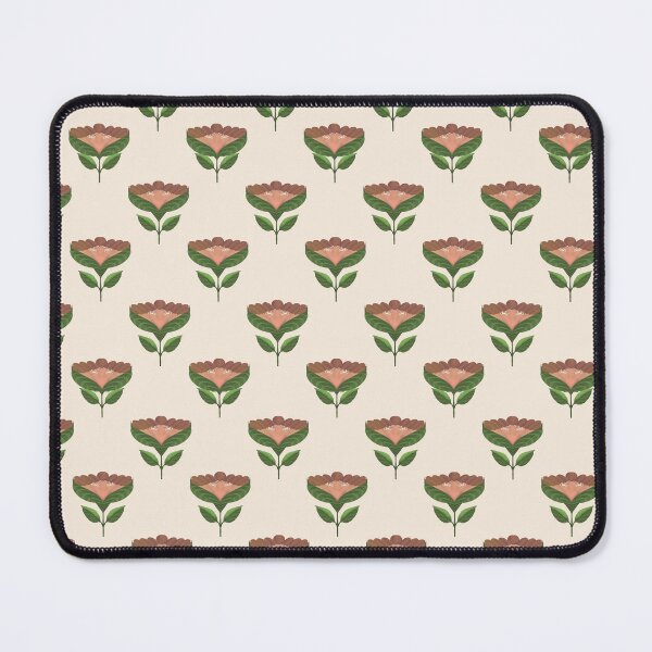 Item preview, Botanical Heritage Tulip Pattern Olive Green Terracotta Floral Design designed and sold by Almanzart.
