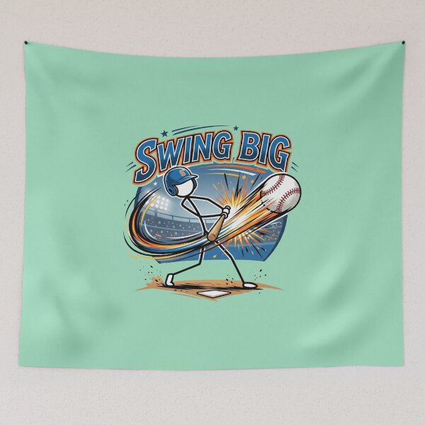Item preview, Swing Big – Stickman Baseball Power Swing designed and sold by Chroma Dreams .