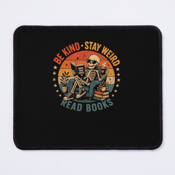Item preview, Be Kind Stay Weird Read Books Books Over People Bookworm Reader Introvert designed and sold by RetroMini2026.