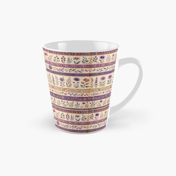 Artikelvorschau, vintage purple flowers and stripes entworfen und verkauft von crealook01.