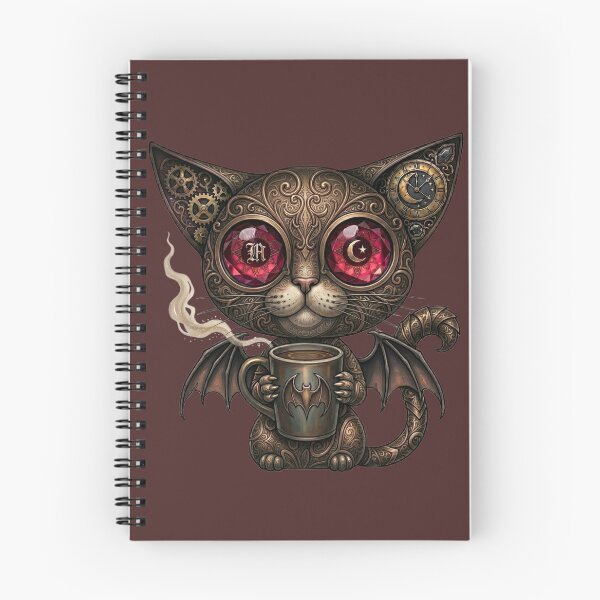 Item preview, Spooky Coffee Cat Gothic Occult Aesthetic designed and sold by MegaNovaArt.
