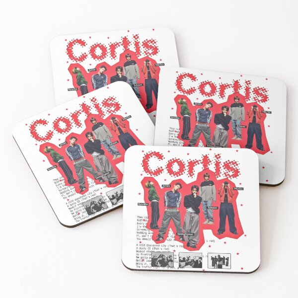 Item preview, CORTIS Members Red Star Grunge Poster Art designed and sold by moamaxshop.