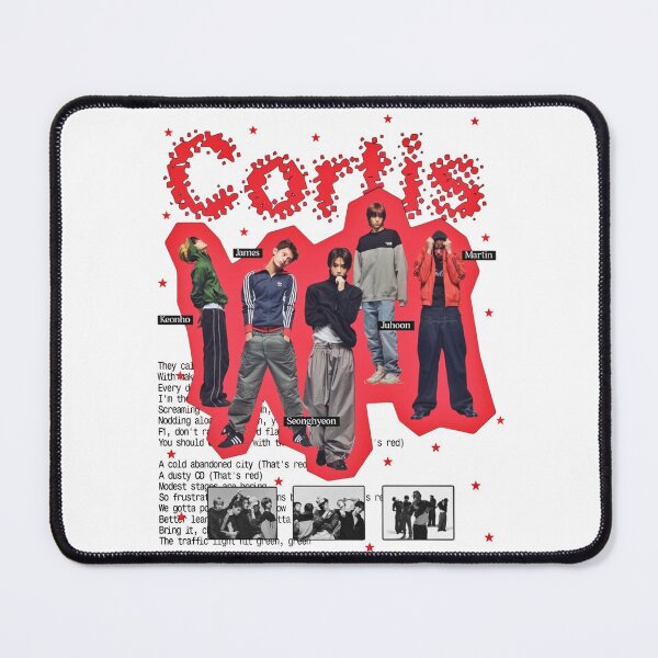 Item preview, CORTIS Members Red Star Grunge Poster Art designed and sold by moamaxshop.