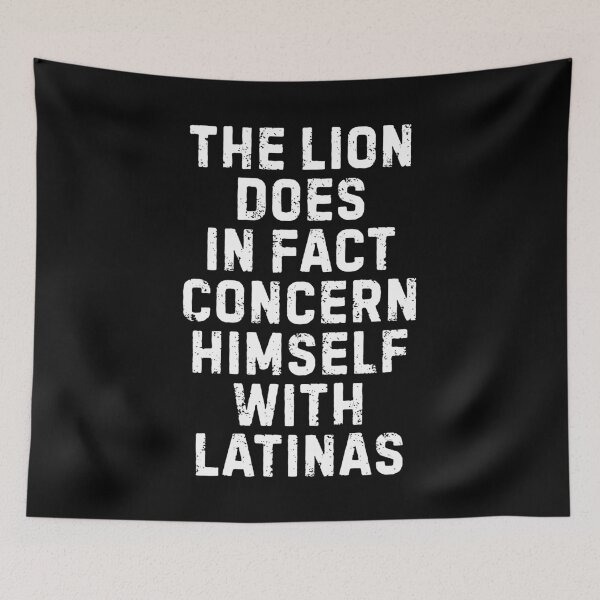 Item preview, Funny Lion Quote Latina Humor meme gift designed and sold by Amzkao.