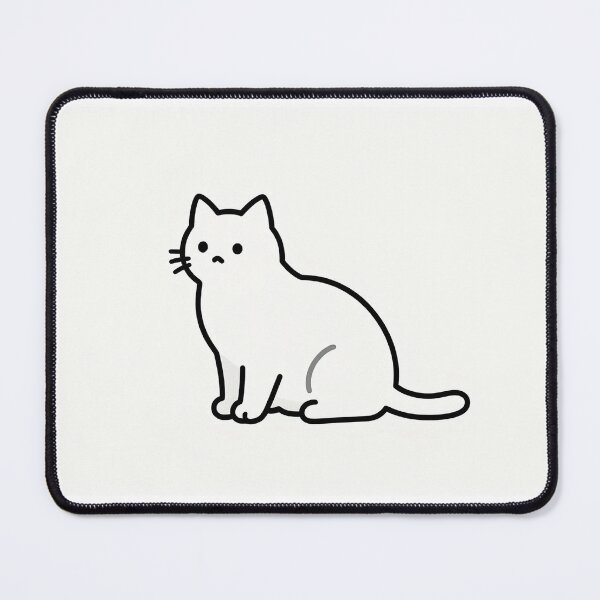 Item preview, Single‑line cat  Black & white  Minimalist, nature‑soft aesthetic  Cute, simple, elegant designed and sold by wallartofmio.
