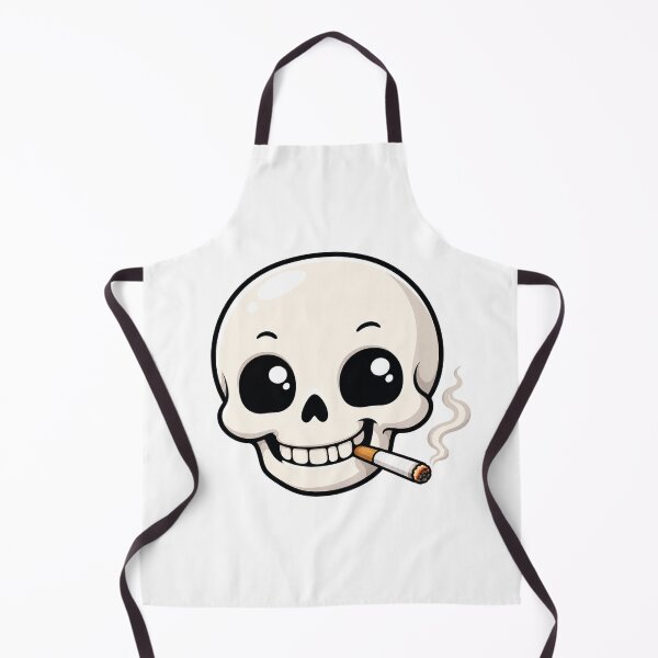 Item preview, Cute Skull Smoking Cigarette Kawaii Cartoon designed and sold by Seculinator.
