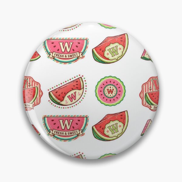Item preview, Retro Watermelon Sticker Pack Summer Vibe Vintage Fruit Badge Design designed and sold by irfanshikh.