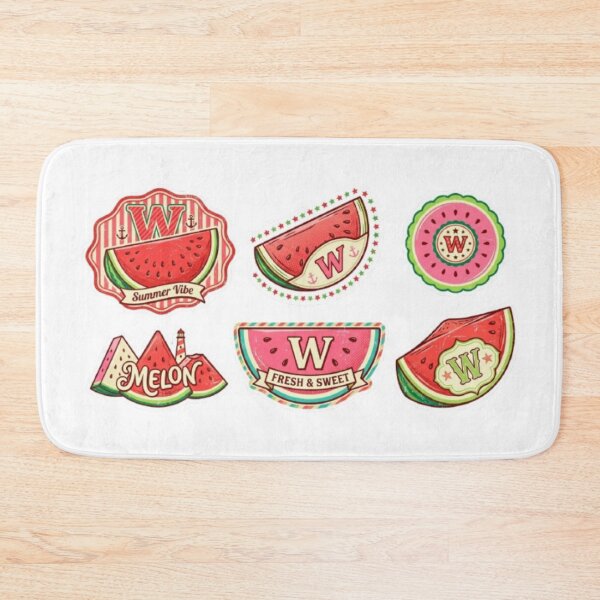 Item preview, Retro Watermelon Sticker Pack Summer Vibe Vintage Fruit Badge Design designed and sold by irfanshikh.