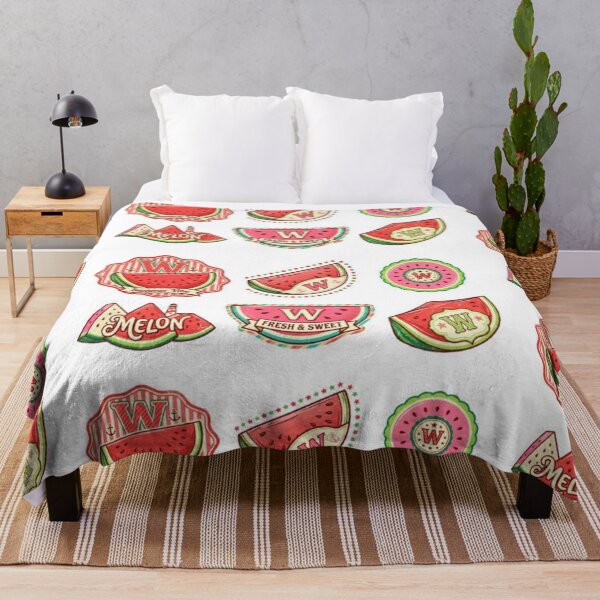 Item preview, Retro Watermelon Sticker Pack Summer Vibe Vintage Fruit Badge Design designed and sold by irfanshikh.