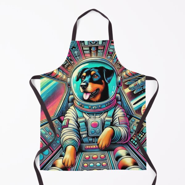Item preview, Cute Astronaut Dog in Colorful Space Cockpit designed and sold by From Cyryl with Love.