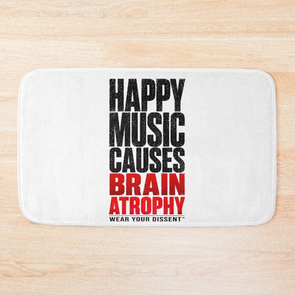 Item preview, MUSIC - WYD - Happy Music Causes Brain Atrophy TM blk designed and sold by MetusArt.