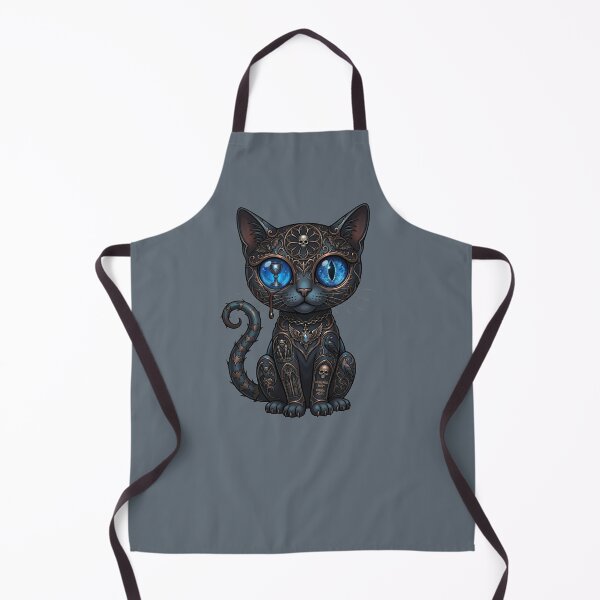 Item preview, Memento Mori Gothic Cat Dark Occult Mystic Feline Art designed and sold by MegaNovaArt.