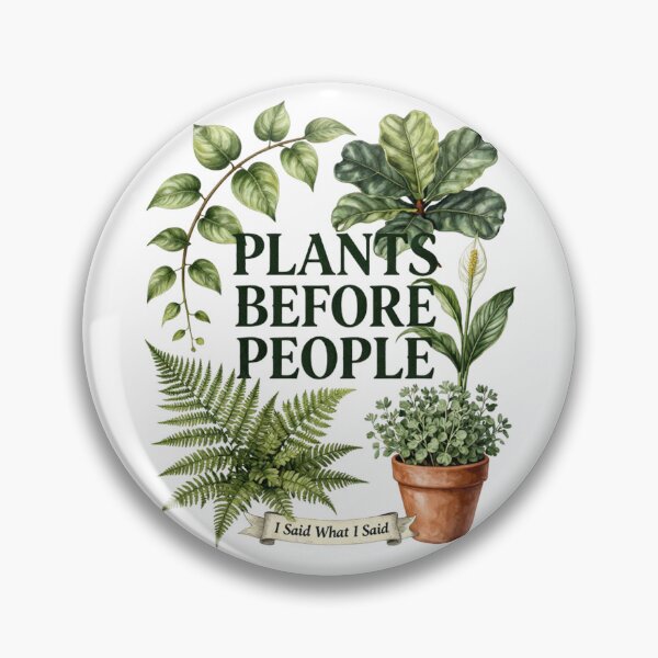 Item preview, PLANTS BEFORE PEOPLE FUNNY PLANT LOVER T-SHIRT designed and sold by Estte-creative.