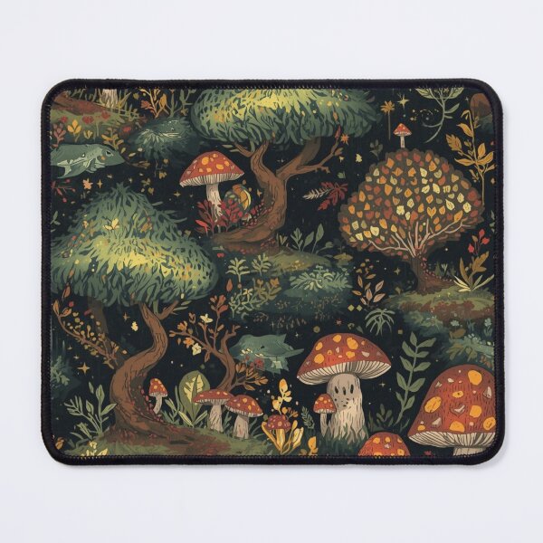 Item preview, Magical Forest Pattern – Whimsical Woodland Seamless Design designed and sold by Art70shop.