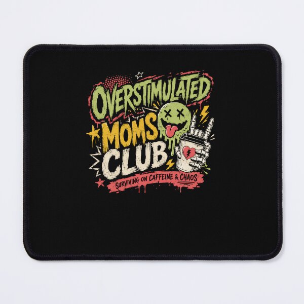 Item preview, Overstimulated Moms Club Motherhood Parenting Mom Life designed and sold by RetroMini2026.