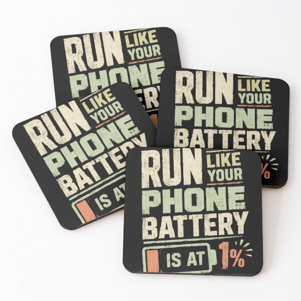 Item preview, Run Like Your Phone Battery Is At 1% Running Motivation Fitness Runner designed and sold by HumansStuck12.