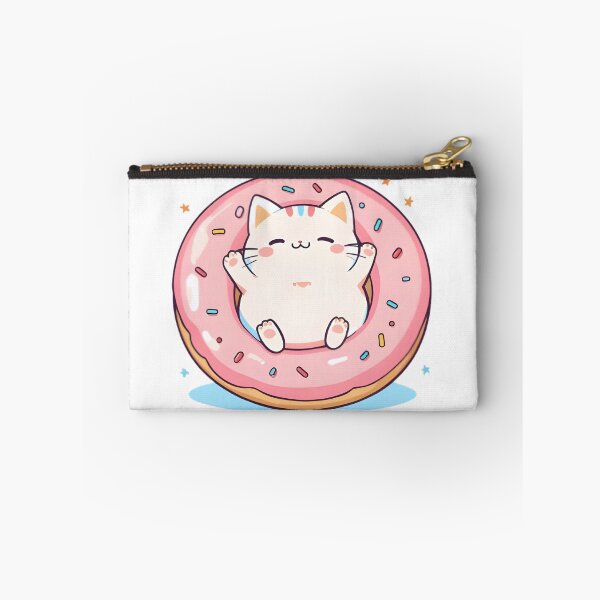 Item preview, Donut Cat — Sweet Kawaii Cat Sticker designed and sold by tommysworks.
