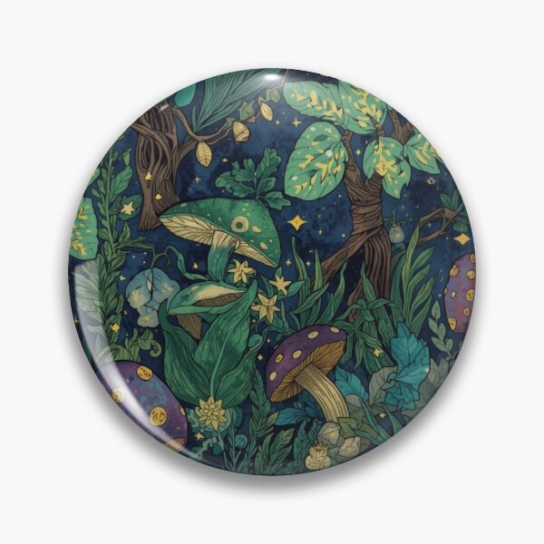 Item preview, Magical Forest Pattern – Whimsical Woodland Seamless Design in Pastel Colors designed and sold by Art70shop.