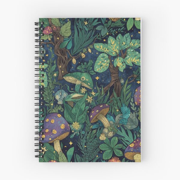Aperçu de l'œuvre Magical Forest Pattern – Whimsical Woodland Seamless Design in Pastel Colors créée et vendue par Art70shop.