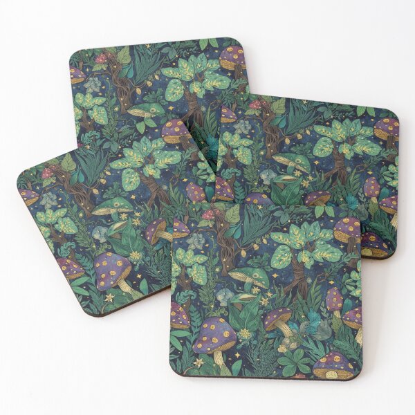 Item preview, Magical Forest Pattern – Whimsical Woodland Seamless Design in Pastel Colors designed and sold by Art70shop.