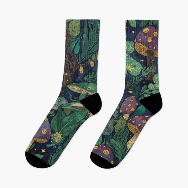 Aperçu de l'œuvre Magical Forest Pattern – Whimsical Woodland Seamless Design in Pastel Colors créée et vendue par Art70shop.