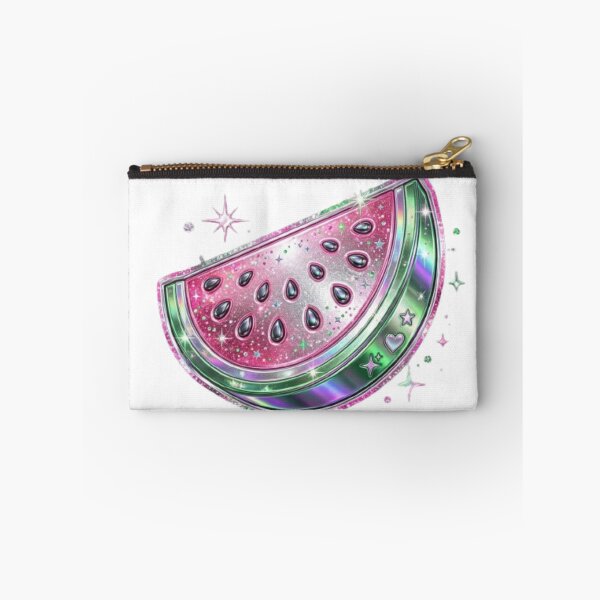 Item preview, Sparkly Glitter Watermelon Slice Holographic Pink Green Fruit Design designed and sold by irfanshikh.