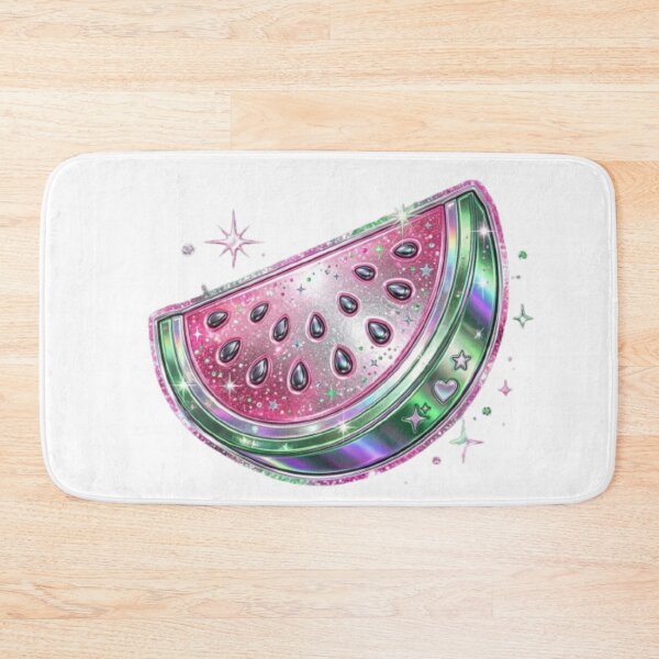 Item preview, Sparkly Glitter Watermelon Slice Holographic Pink Green Fruit Design designed and sold by irfanshikh.