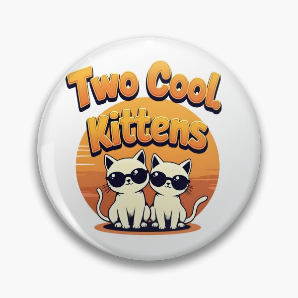 Item preview, Two Cool Kittens Funny Cat Lover Gift T-Shirt designed and sold by MilaPrintify.