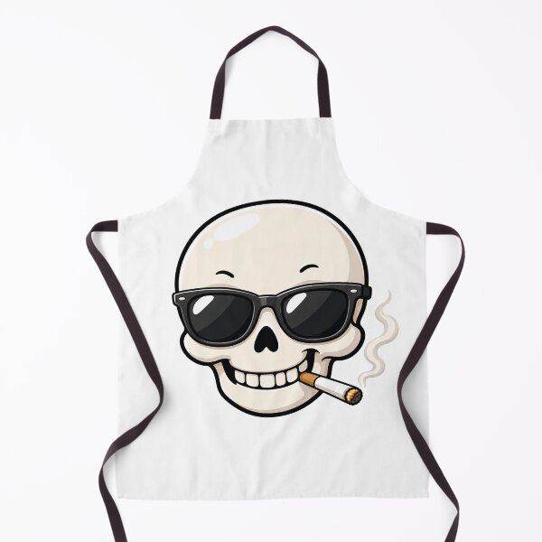 Item preview, Cool Skull with Sunglasses Smoking Cigarette Kawaii designed and sold by Seculinator.