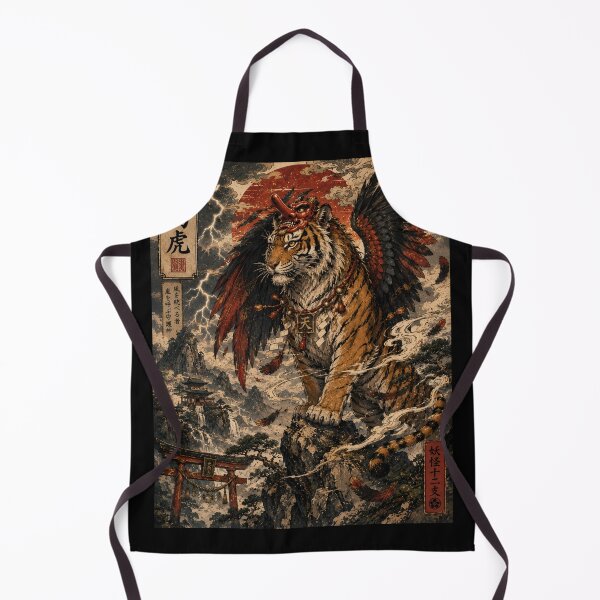 Item preview, Tengu Tiger – Lord of the Tempest Peaks | Yokai Zodiac Collection designed and sold by KMChronicles.