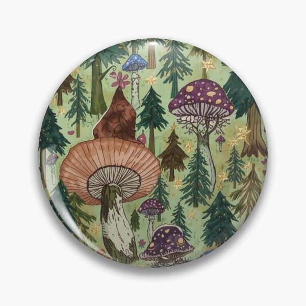 Item preview, Magical Forest Pattern – Whimsical Woodland Seamless Design in Pastel Colors designed and sold by Art70shop.
