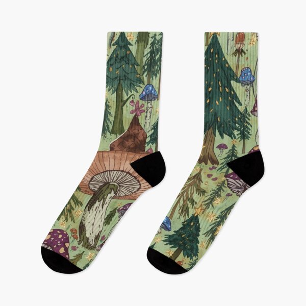 Aperçu de l'œuvre Magical Forest Pattern – Whimsical Woodland Seamless Design in Pastel Colors créée et vendue par Art70shop.
