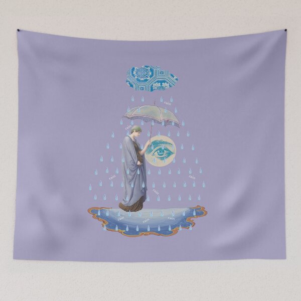 Item preview, Eye of Rain – Surreal Woman with Umbrella designed and sold by petchcotch.