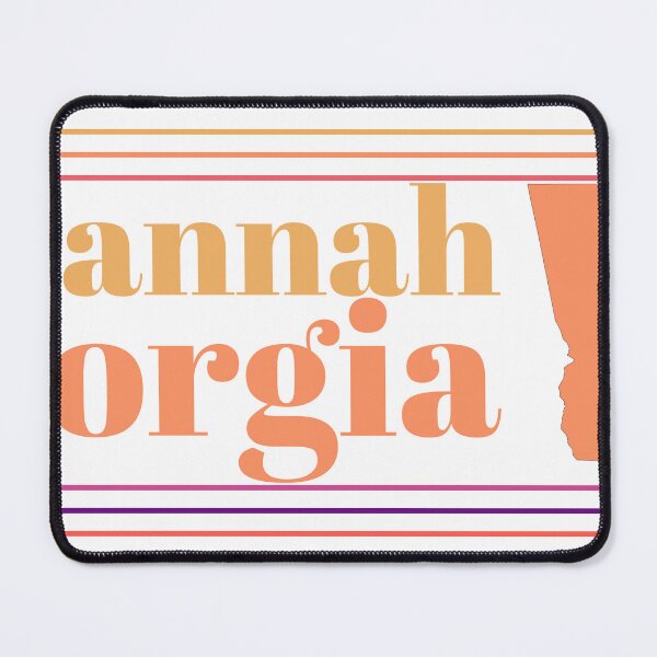 Item preview, Savannah Georgia City Marked On State Map designed and sold by TheIconSmith.
