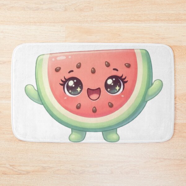 Item preview, Cute Kawaii Watermelon Character Funny Happy Fruit Cartoon Design designed and sold by irfanshikh.
