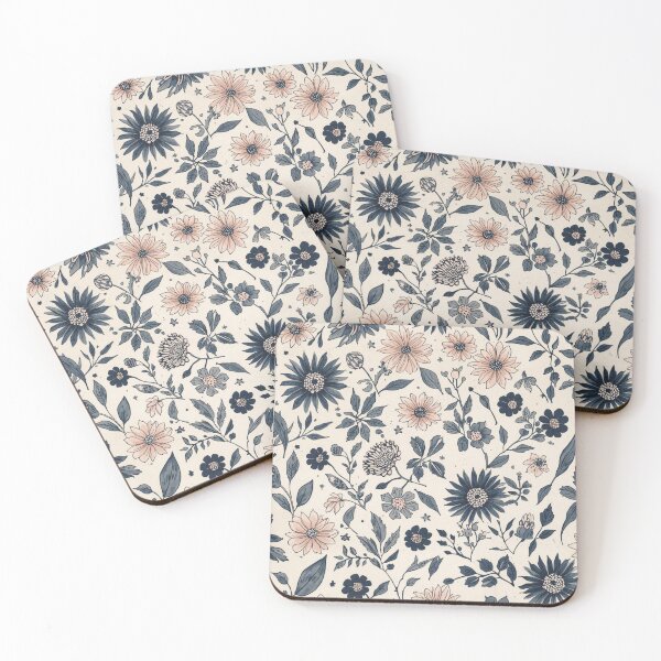 Aperçu de l'œuvre Moon Flower Pastel Pattern – Soft Botanical Seamless Design for Fabric & Decor créée et vendue par Art70shop.