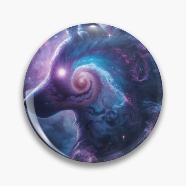 Item preview, Cosmic Wolf Art in Vibrant Space Colors designed and sold by Nick Seidel.