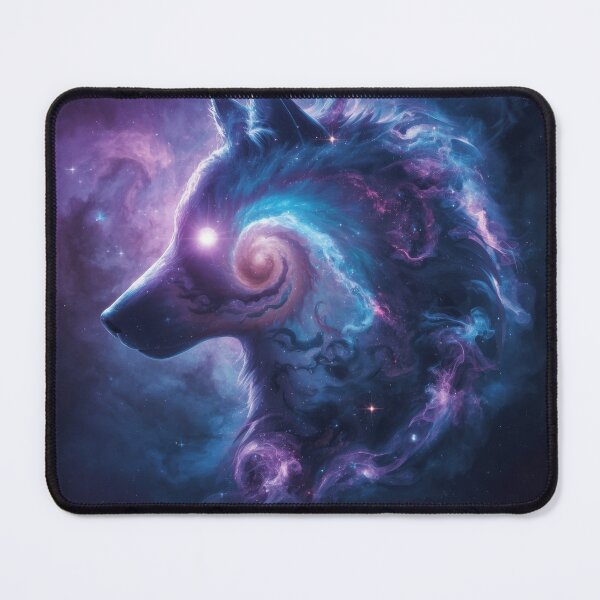 Item preview, Cosmic Wolf Art in Vibrant Space Colors designed and sold by Nick Seidel.