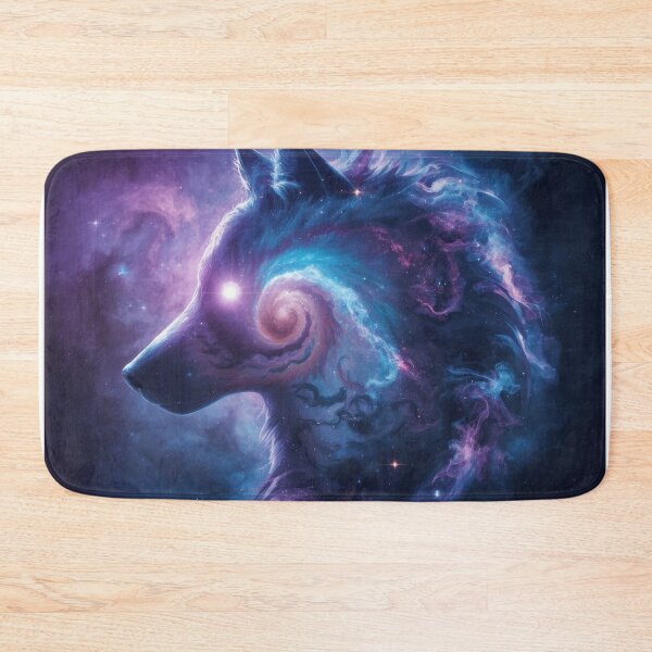Item preview, Cosmic Wolf Art in Vibrant Space Colors designed and sold by Nick Seidel.