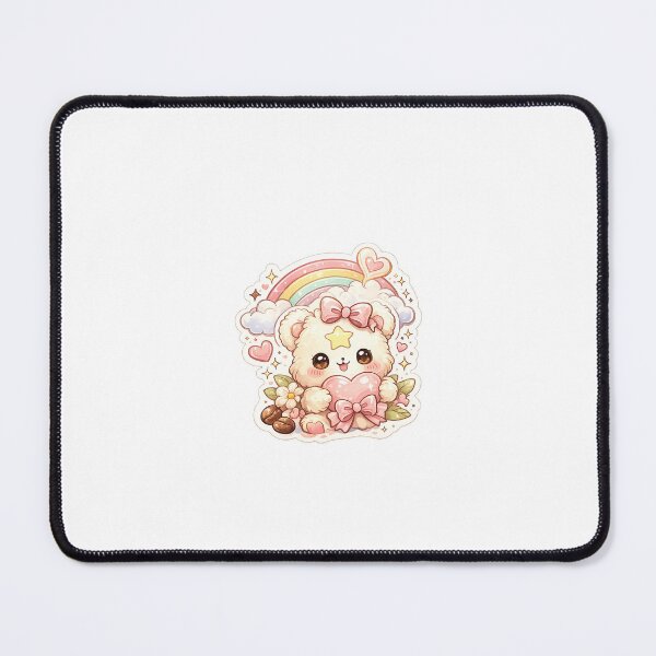 Item preview, Kawaii Teddy Bear Rainbow Aesthetic Sticker designed and sold by graphixlab09.