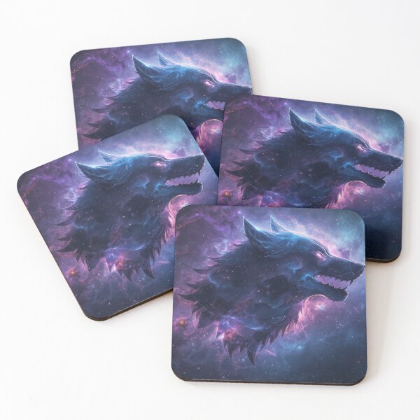 Item preview, Cosmic Wolf Art in Nebula Colors designed and sold by Nick Seidel.